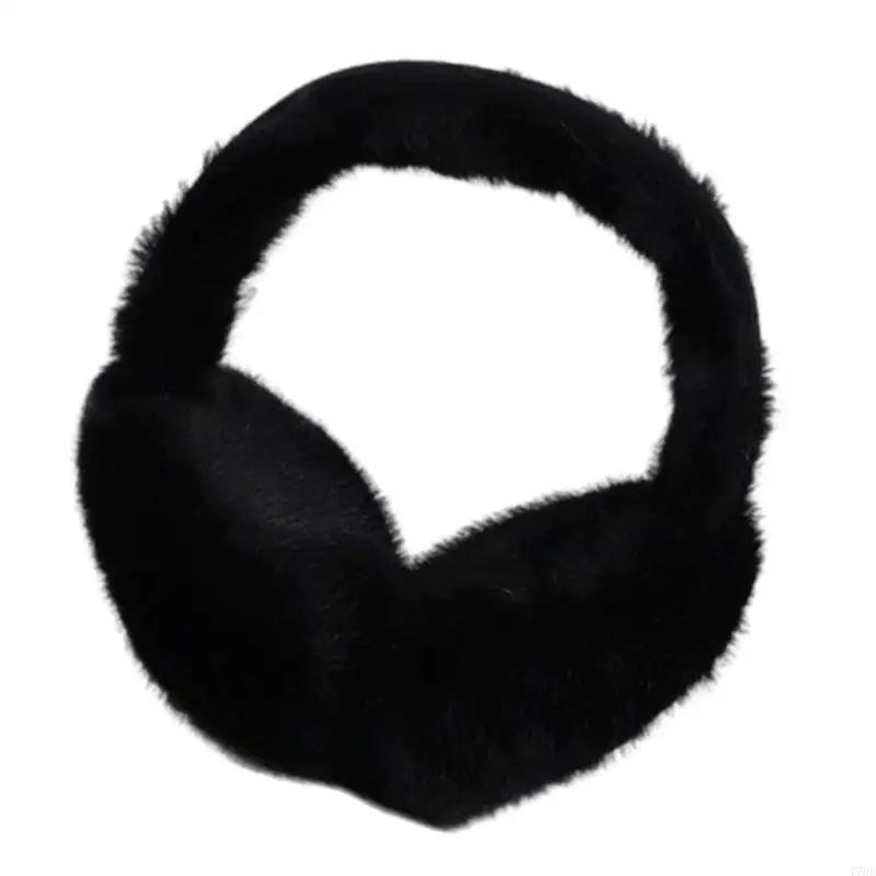 77HE غطاء للأذنين بسيط من القطيفة للنساء والأطفال، عصابة رأس فروي لتدفئة الأذن لشتاء عيد الميلاد وهدايا السنة الجديدة