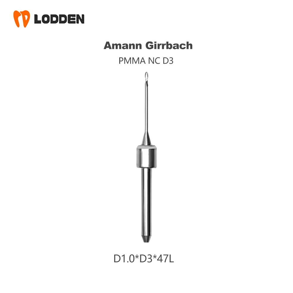 

Amann Girrbach Milling Burs Dental Grinding D3 for Zirconia PMMA Diamond Drills Dental Lab Dentistry Material 2.5/1.0/0.6/0.3