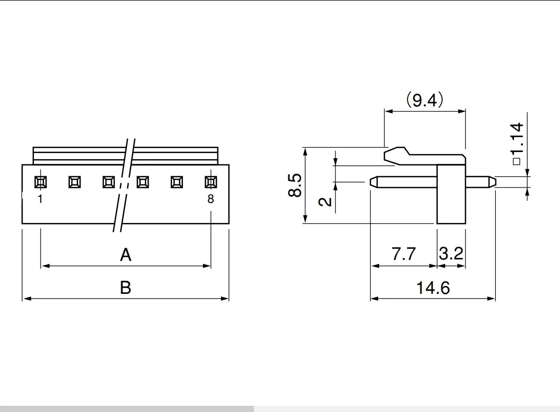 10 шт./B2P-Vh B3P-Vh B4P-Vh B5P-Vh B6P-Vh B7P-Vh B8P-Vh B9P-Vh B10P-Vh Разъемы