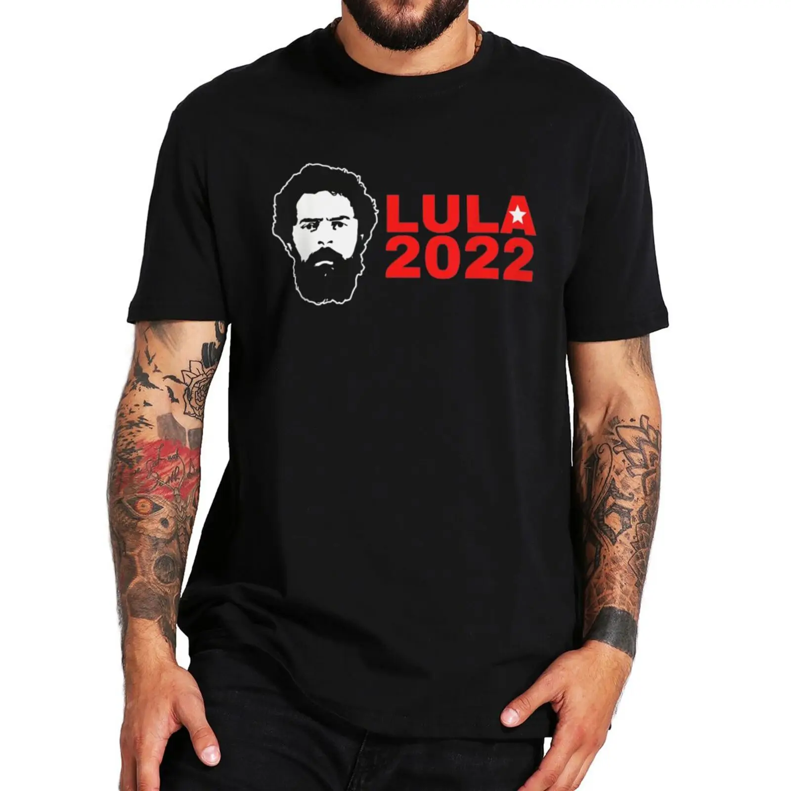 

Lula 2022 Tshirt President Of Brazil T Shirt Presidential Election Luiz Inácio Lula da Silva Clothing Men Women 100% Cotton TeeF