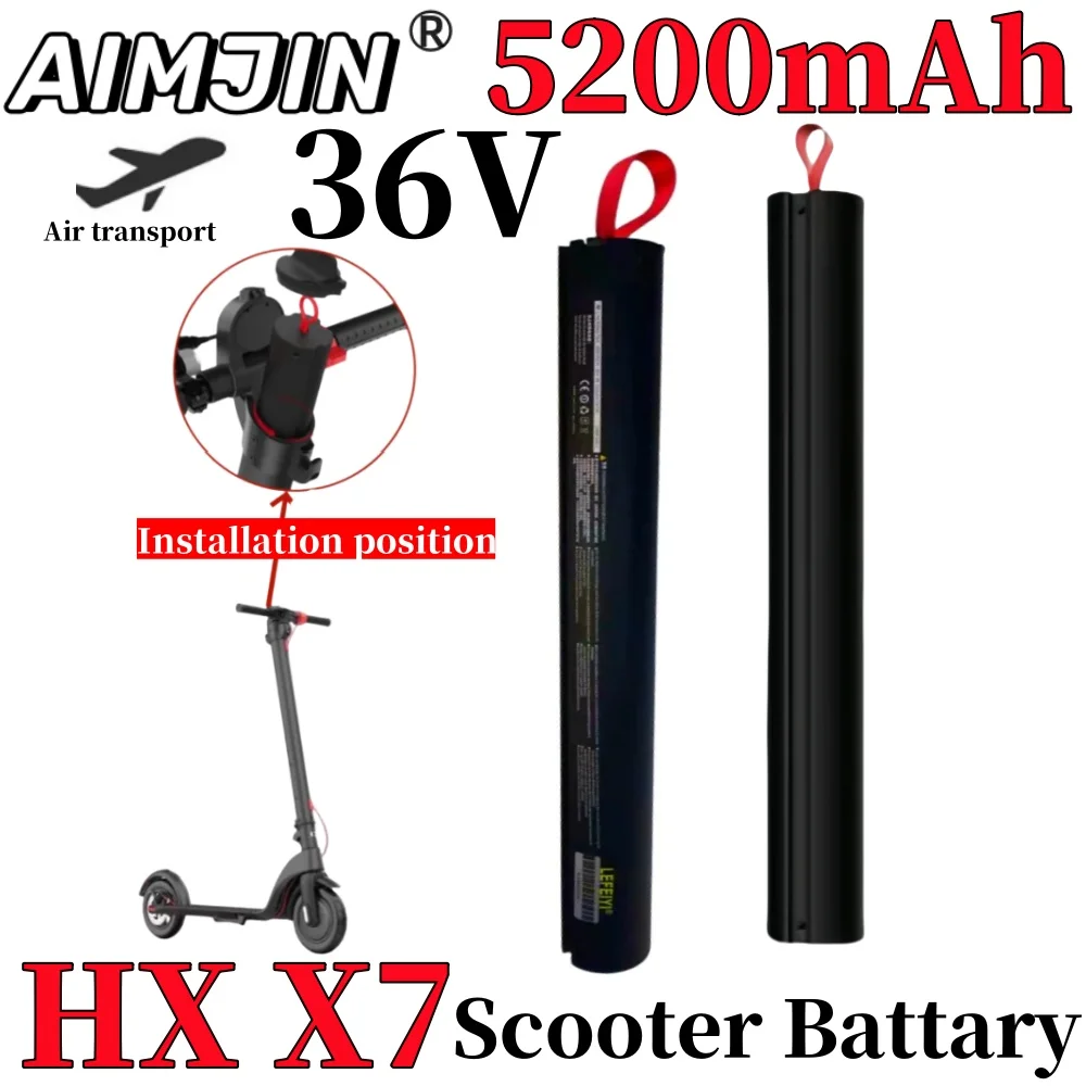 2024 NEW 5200mAH 36V X7 Scooter Replace Rechargeable Lithium Battery Pack 187Wh , HX Scooter Battery Accessories