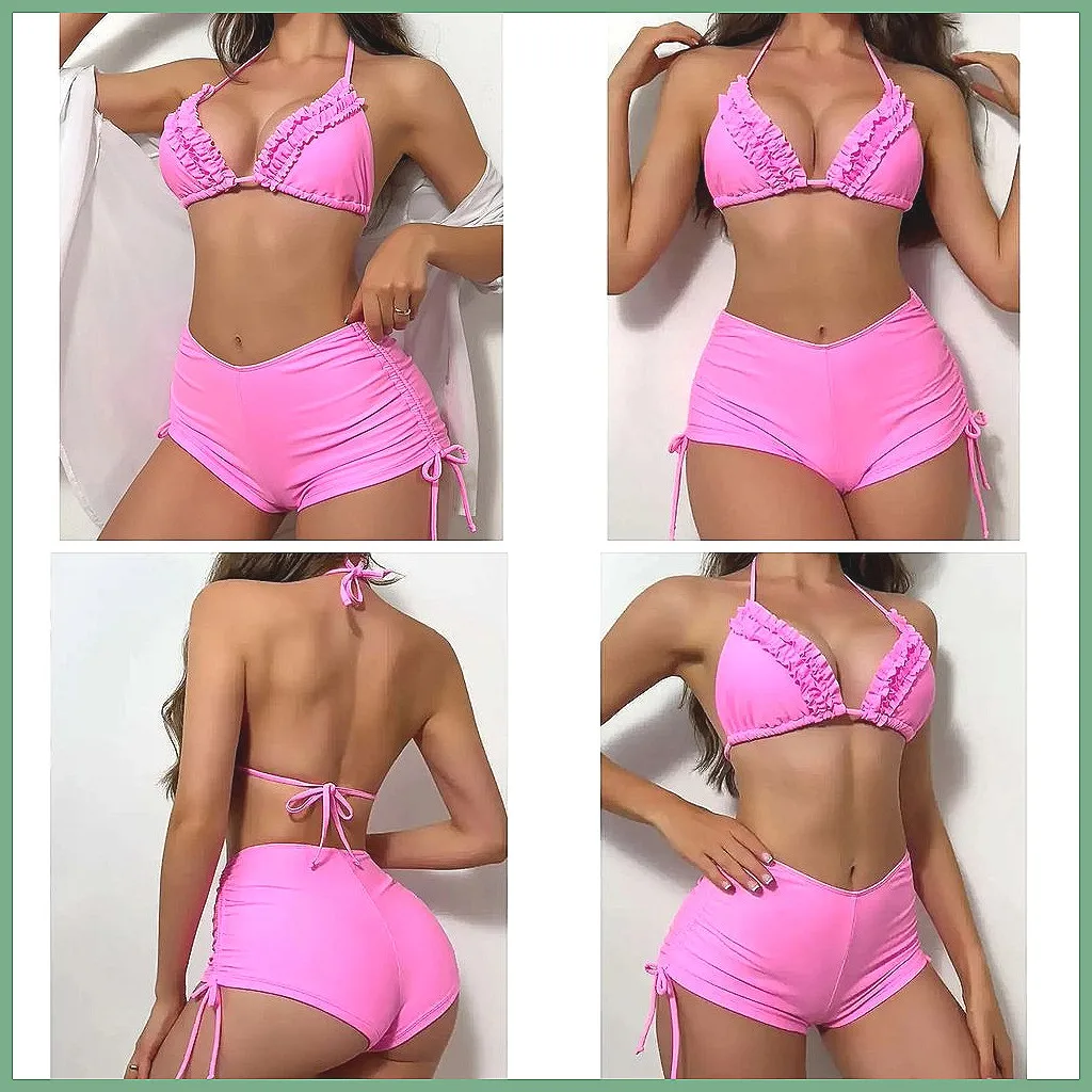 

Sexy 2026 Push Up Bikini Set for Women - Brazilian Beach Swimwear & Pool Bathing Suits
