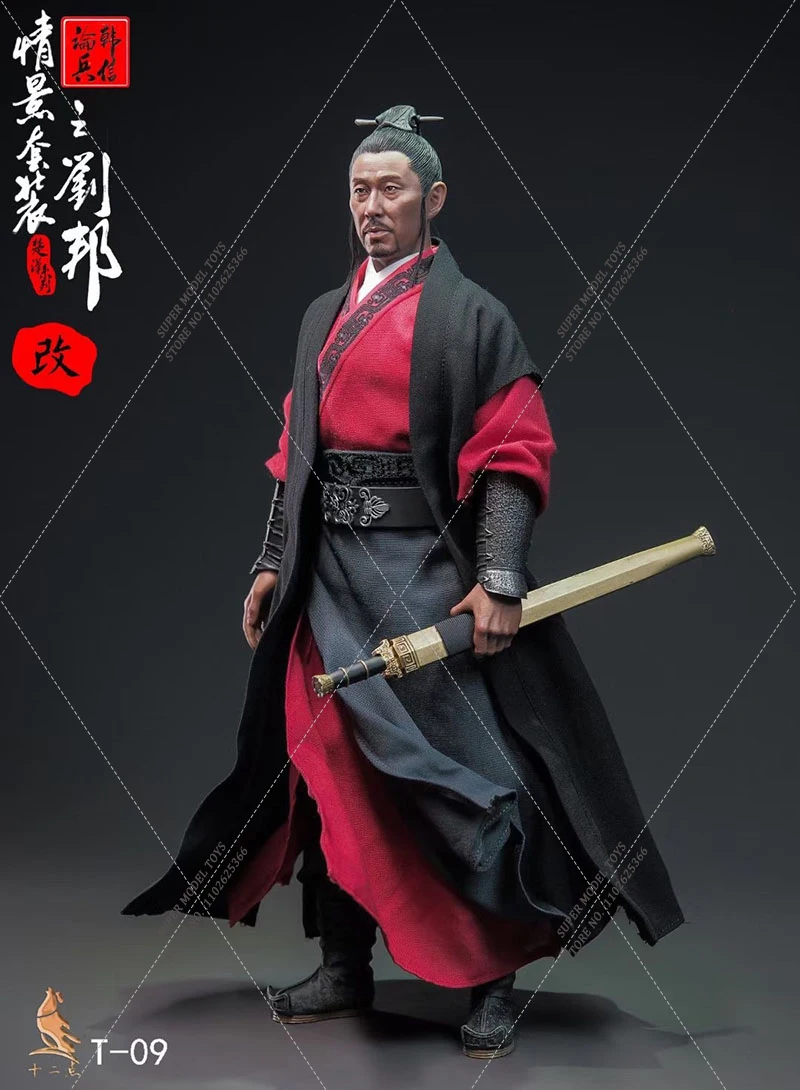 In Stock T-09 1/6 Scale Legend of Chu and Han Chen Daoming Han King Liu Bang Figure 12Inch Full Set Male Solider Action Doll