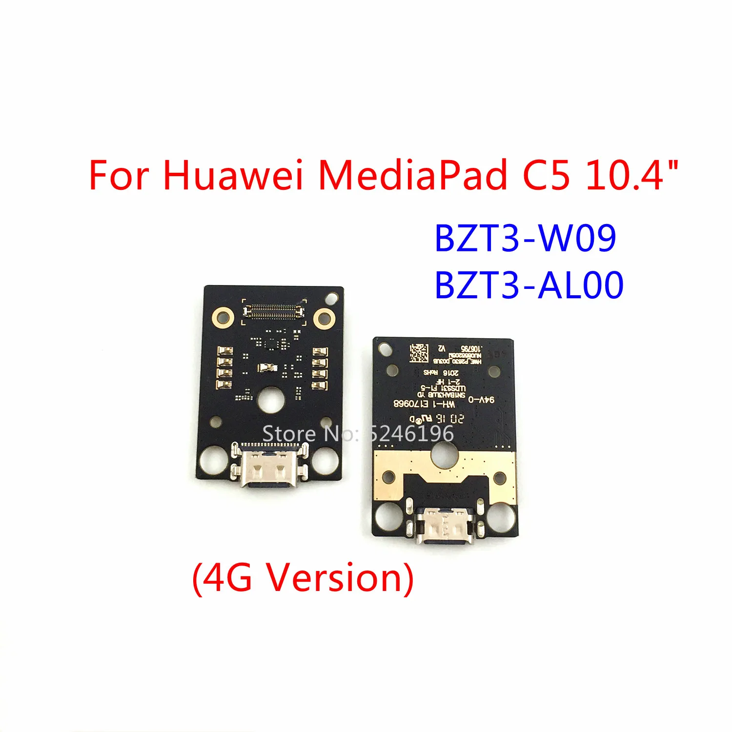 

1 шт. USB-порт для зарядки, разъем для зарядного устройства для Huawei MediaPad C5 10,4 дюйма BZT3-W09 BZT3-AL00 (4G версия), замена детали.