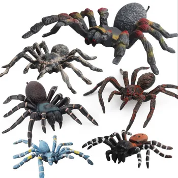 Simulation modèle Animal 10cm grande fausse araignée tarantule araignée noire amusant Halloween blague horreur accessoires enfants nouveauté jouet
