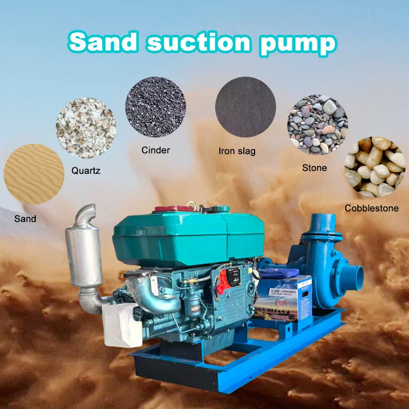 Manufacturer High Head Skid Mounted Portable Sand Pump Self-Priming Diesel Driven Dredge Pump For Sand Mining Pump