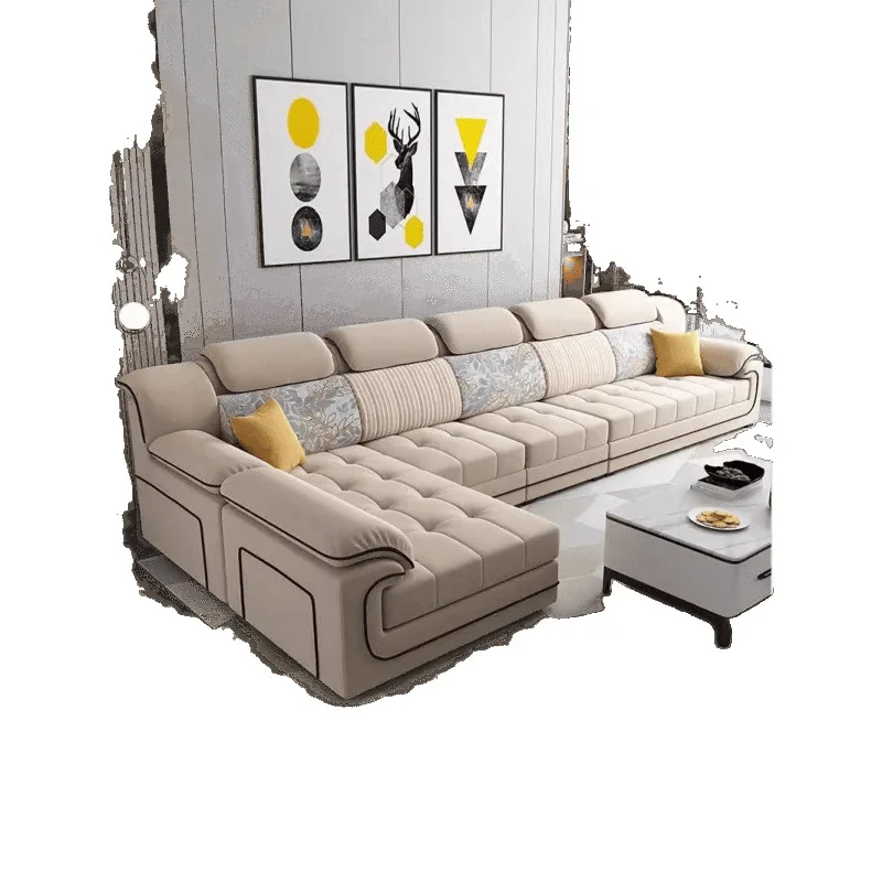 

Fabric, sofa, combination, simplicity, tofu cubes, latex, small apartment, waterproof, anti-fouling, technical cloth, sofa