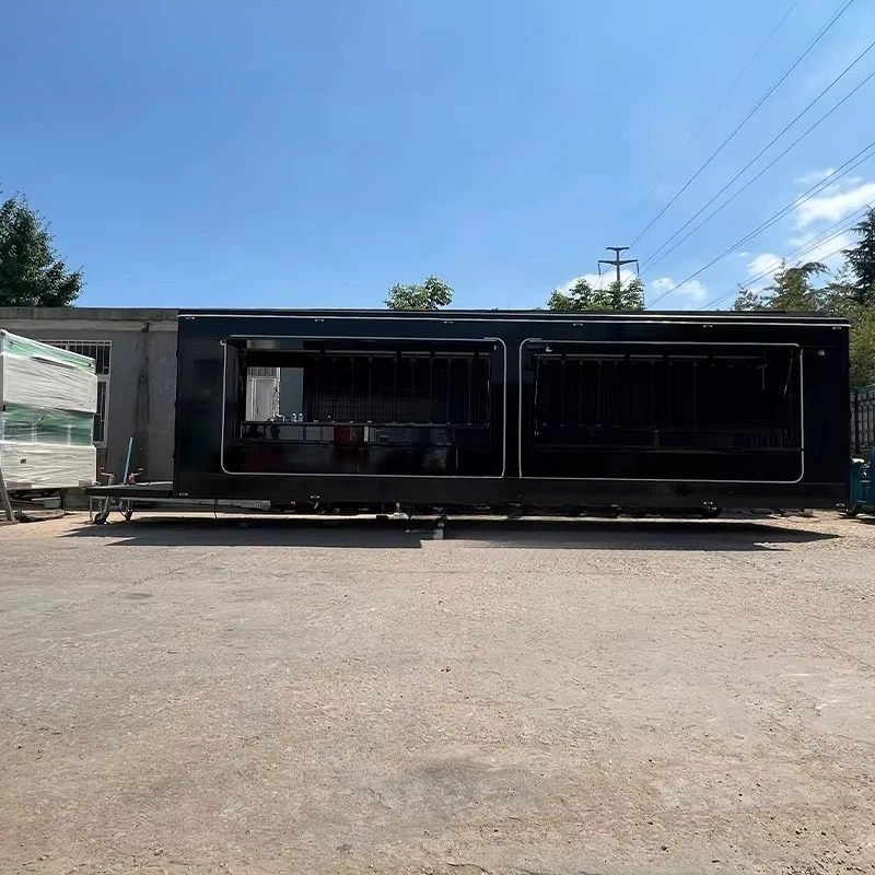 Custom Pop up Shop Trailer for Retail Business with Compact Walk in Design Display Shelves Counter and Brand Graphics
