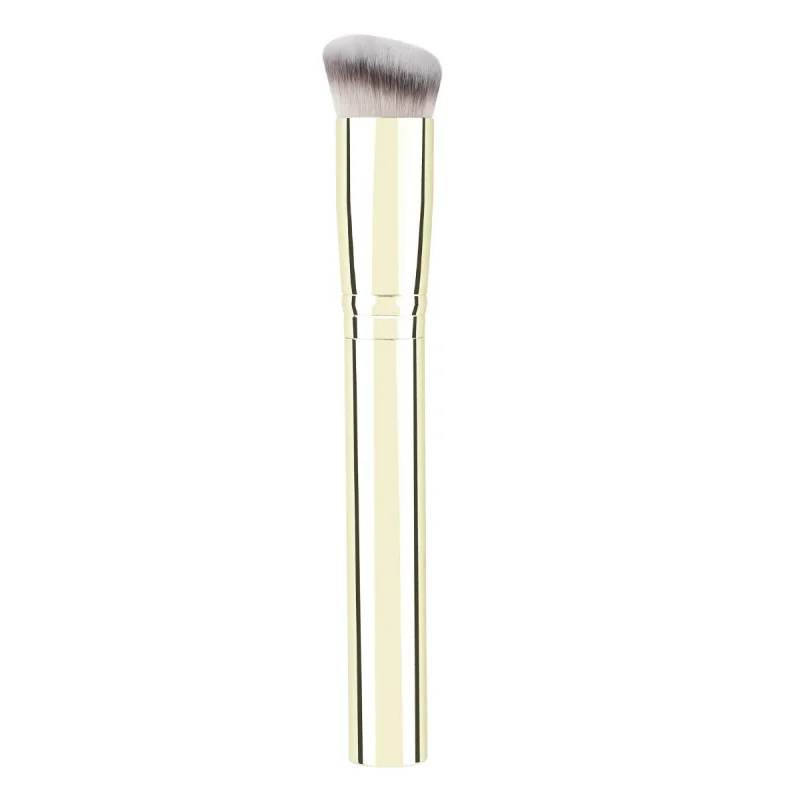 Nuevo cepillo corrector en ángulo de un solo tubo de aluminio, cerdas suaves, absorbente de polvo, ligero, sin costuras, 170 en stock, maquillaje B