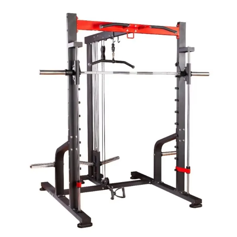Fitness Equipment  Multi-function Smith Machine Lat Pull Down Row Smith Machine