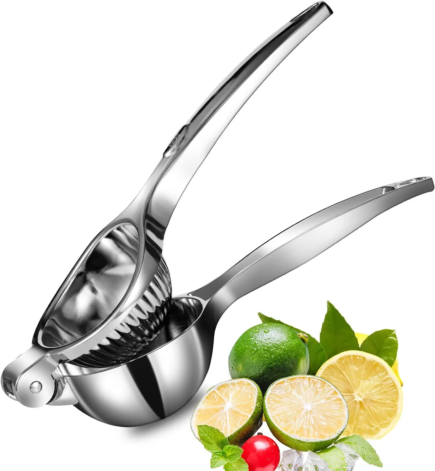 Lemon Squeezer, Large Handhelp Juicer for Lemon, Stainless Steel Hand Press Citrus Juicer, Lime Squeezer Bar Tool