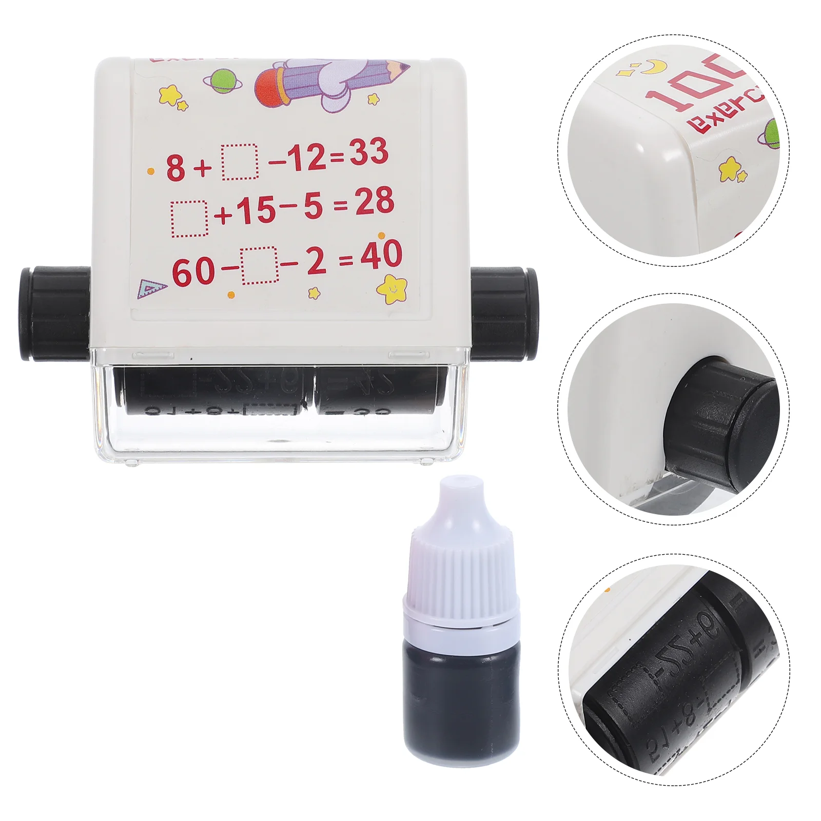 Toy Addition and Subtraction Teaching Stamp Student Primary School Math Roller Stamper Pp Multiplication Division