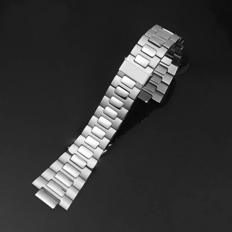 25X13mm Stainless Steel Watch Strap Bracelet Metal With Folding Clasp For Patek Philippe Nautilus 5711 5726 Series Watchband