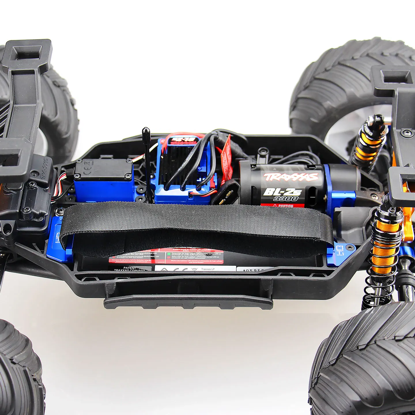HR Traxxas 1/10 Bigfoot 4x4 Stampede 4x4 قاعدة تثبيت بطارية من سبائك الألومنيوم #6