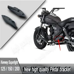 Motorcycle Accessories For Keeway Superlight 125 / 150 / 200 Superlight125 Front Left Pedal Bracket Rest Footrest