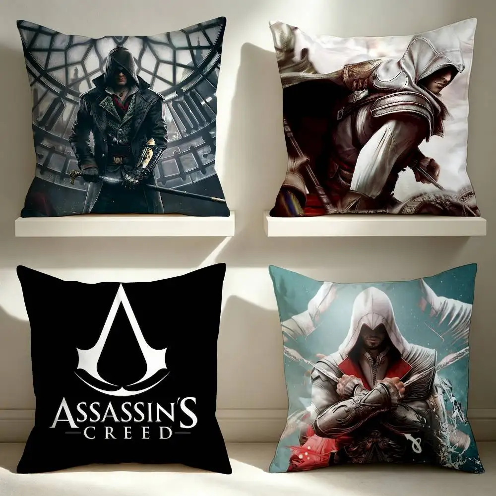 Popular Adventure Game Assassin Creed  Double-Sided Printed Cushion Cover Bedroom Bedside Sofa Pillow Case