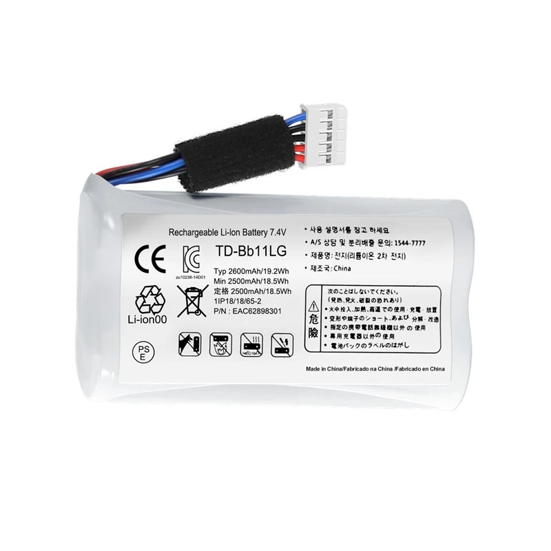 7.4 فولت 2600 مللي أمبير TD-Bb11LG بطارية رقمية ل LG PK5 PK7 NP7550 سماعة لاسلكية محمولة تعمل بالبلوتوث المتكلم ملحقات البطارية #2