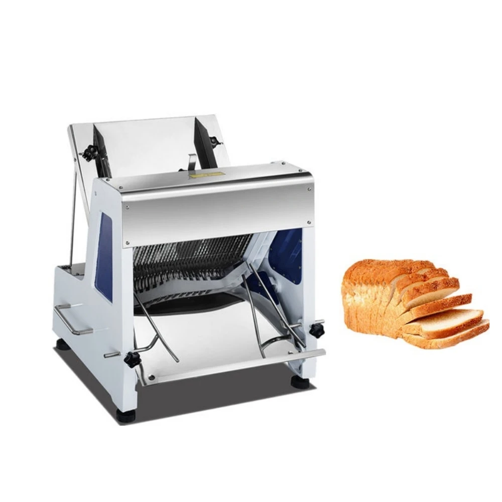 Adjustable Bread Loaf Slicer 31pcs Toast Bread Slicing Machine Loaf Bread Cutting Machine Commercial Bakery Equipment