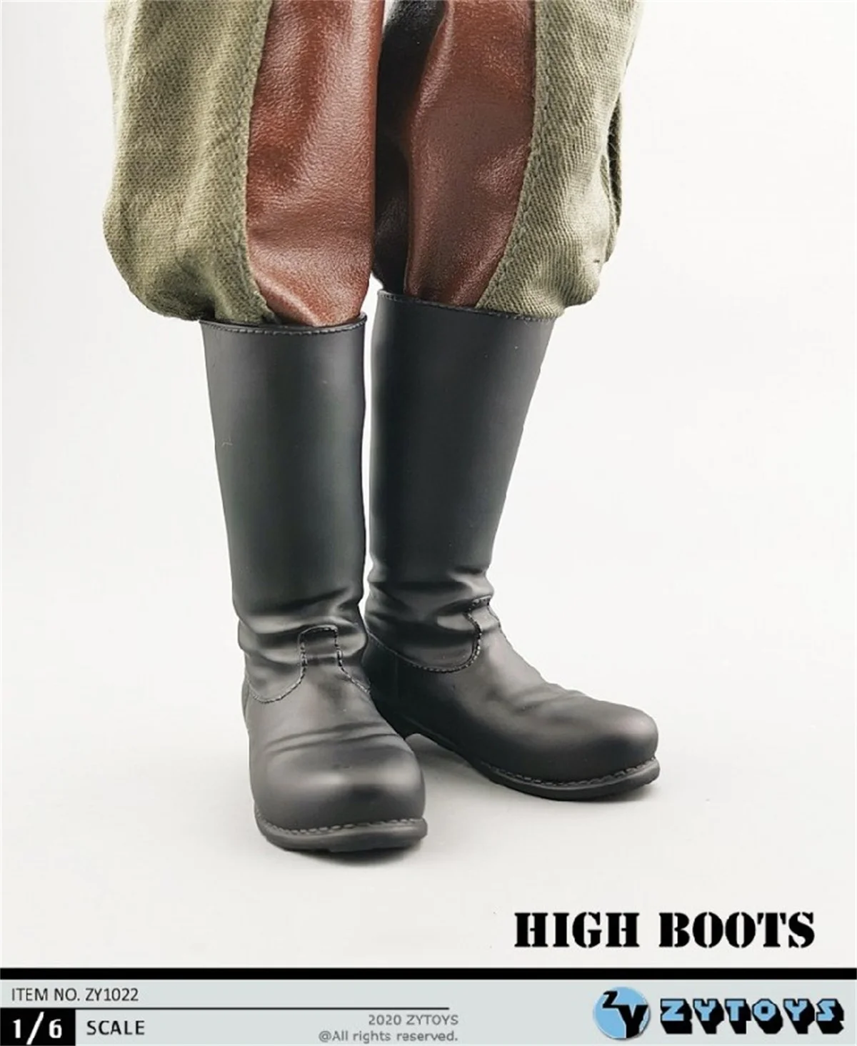 ZYTOYS ZY1022 1/6 Scale Male High Boots Hollow military  Soldier Shoes Model Fit 12