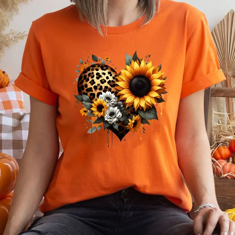 

Women Ghost Pumpkin Bat Print Round Neck Pullovers Funny Halloween Costume Cotton Shirt Graphic T Shirts Y2k Top Harajuku Tops