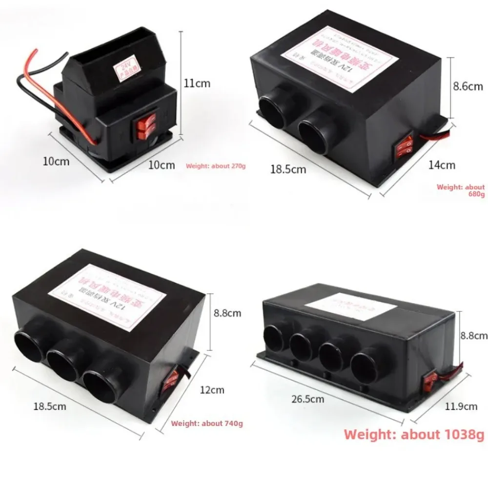 400-1000 Вт автомобильный обогреватель, вентилятор для обогрева лобового стекла, обогреватель воздуха 12 В/24 В, автофургон, вентилятор для дома на колесах, прицепа, грузовики, обогреватели