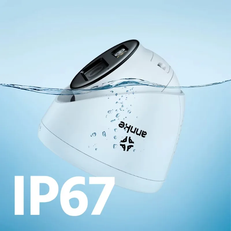 

ANNKE Outdoor/Indoor IP67 Mini Turret 3K IR Network with Support Flashing Alarm & Audio Alarm Two-way Audio