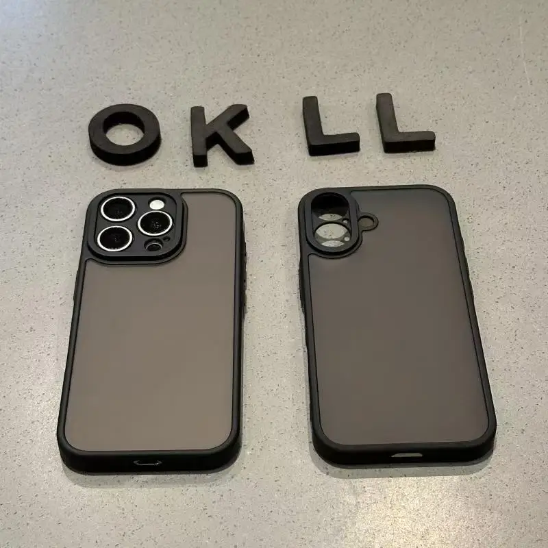 Stoßfeste Schutzhülle Matt Transparent Frostig Mattierte Abdeckung für iPhone 11 12 13 14 15 16 Plus 17 Pro Max Air