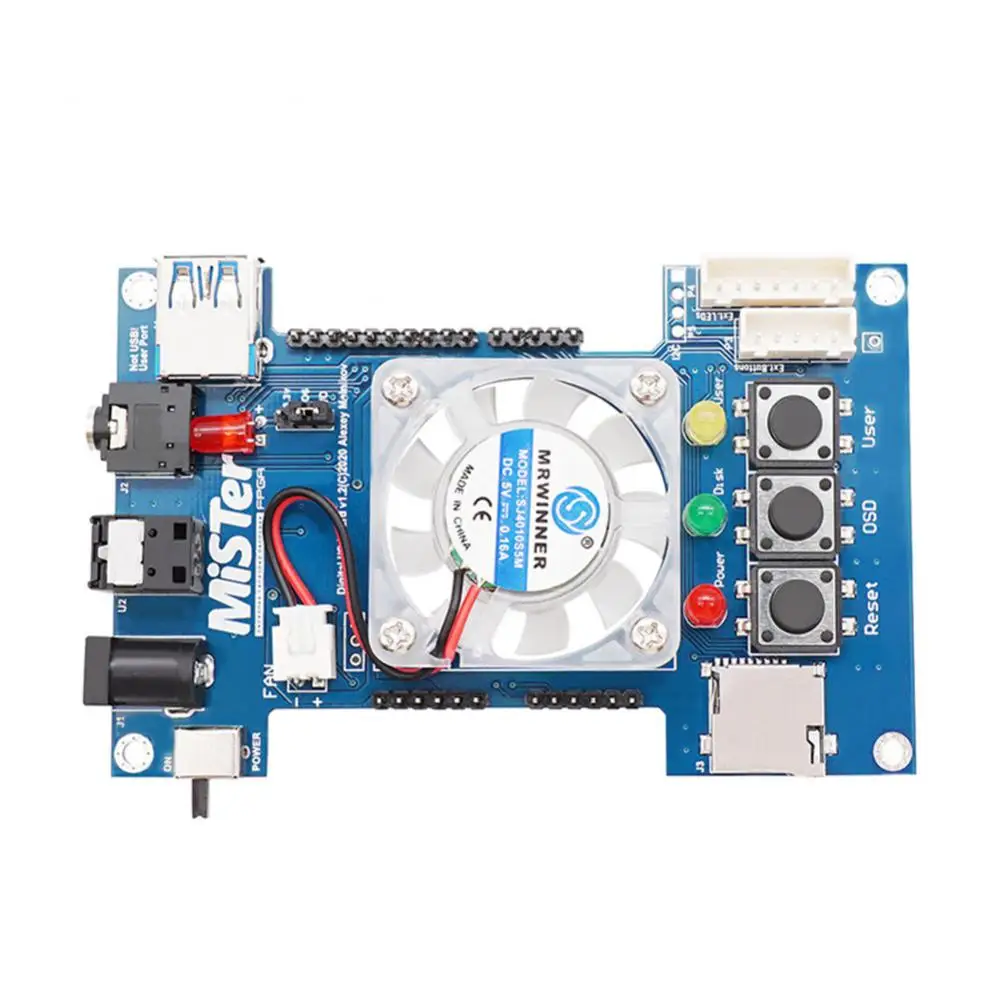 Digital IO Board For Mister FPGA Analog IO Card VGA Port with RGBHV/RGBS/YPBPR for FPGA 3.5mm Headphone Input Replacement Card