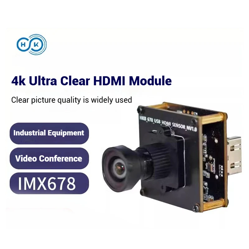 CMOS IMX678 12메가픽셀 4K 4000H× 3000V HDMI USB 산업용 카메라 모듈  HDR 얼굴 인식