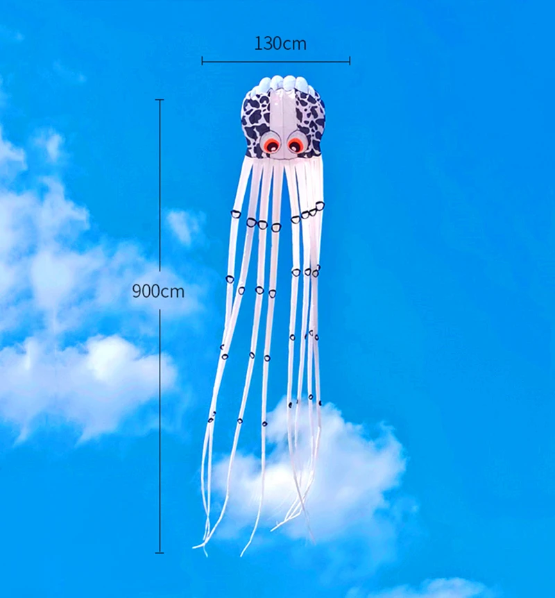 gratis verzending octopus vlieger opblaasbare vliegeren nylon zachte vliegers voor volwassenen professionele vliegers fabriek wind draak vliegen plezier