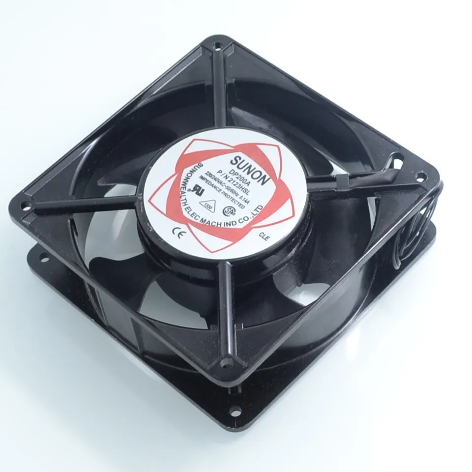 Cabinet Cooling Fan DP200A P / N 2123HSL 220V 0.14A Axial Fans 120 * 120 * 38mm for SUNON