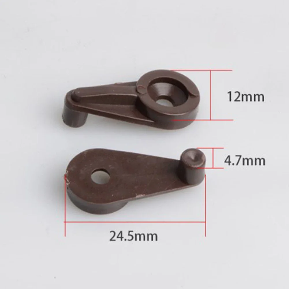 Easy To Use Glass Clamps Plastic Retainer Clips For Glass Doors  Cabinets  Mirrors  50PCS  Brown  Metal Screws