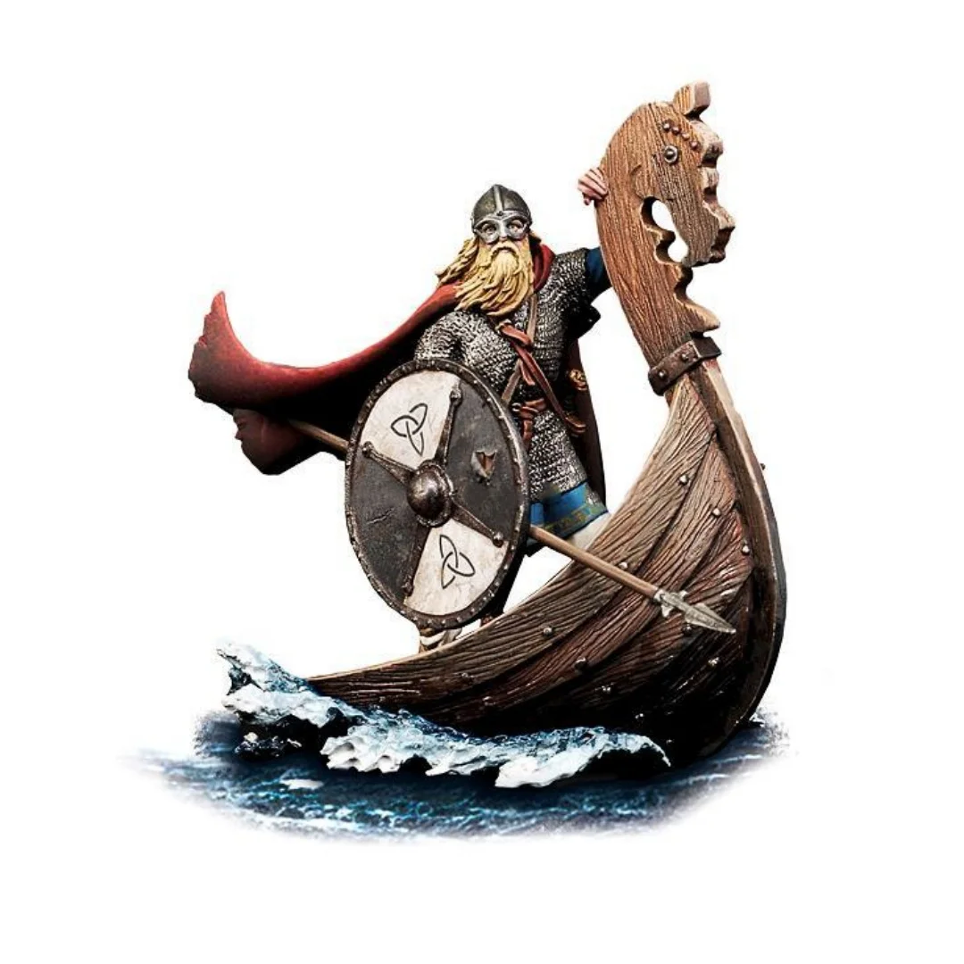 

Масштаб 1/32, 54 мм, фигурка из смолы, пират викингов, сборная модель, комплект в разобранном виде, неокрашенная игрушка для 3D-печати 814