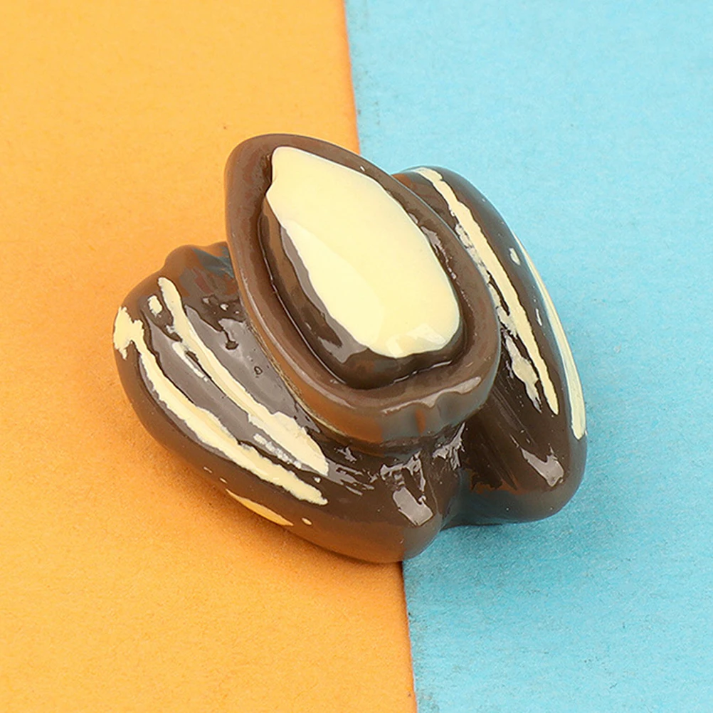 

15pcs Simulation Mini Diy Nuts Decor Decor House Lifelike Mixed Diy Resin Craft Simulation Nut Nut Decoration