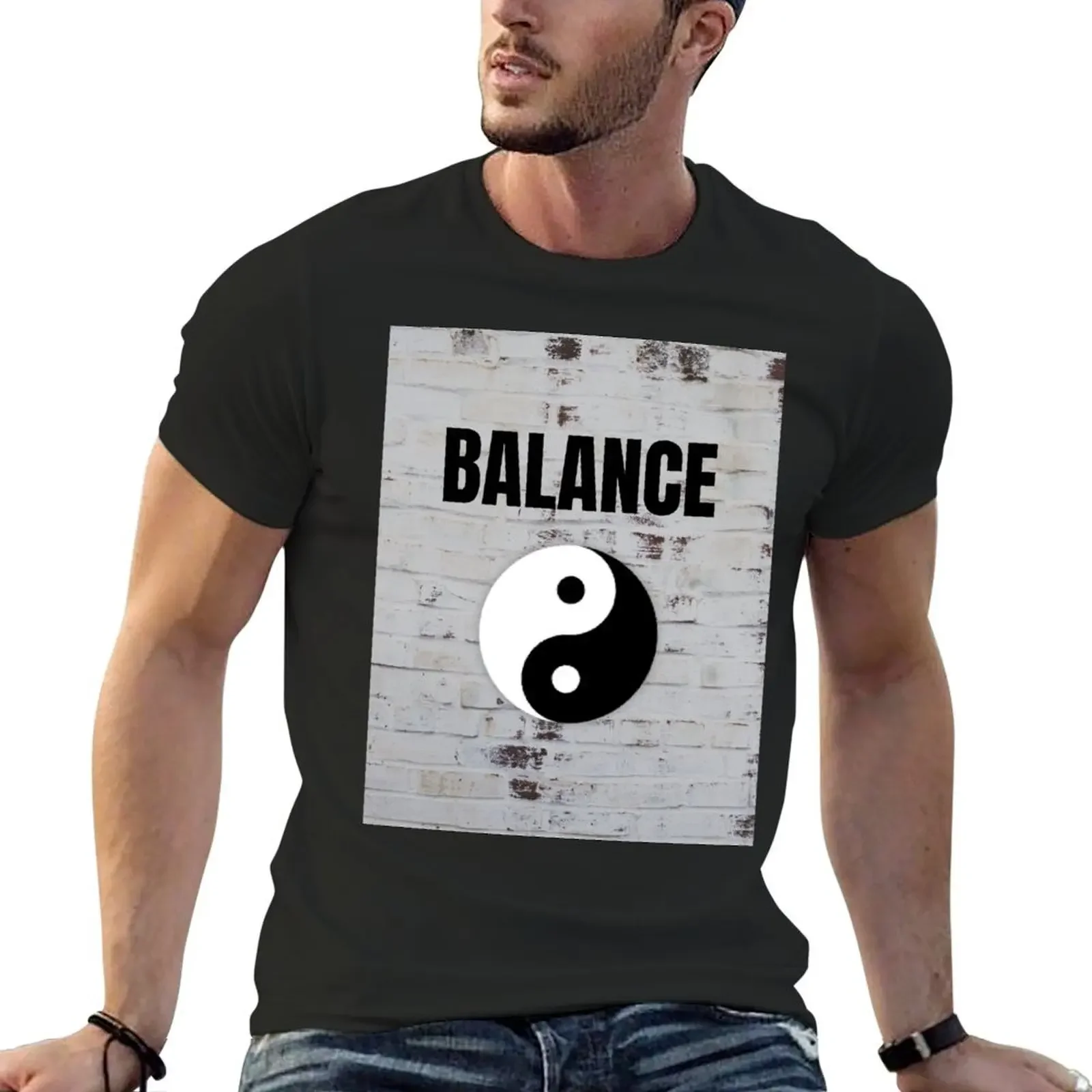 

Yin Yang T-Shirt graphic shirts plus size clothes mens champion t shirts