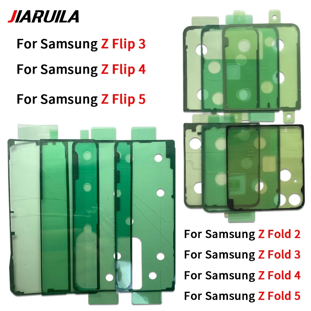 Waterproof Sticker For Samsung Z Flip Fold 2 3 4 5 Adhesive Pre-Cut LCD Screen Frame Tape Sticker