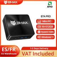BMAX MaxMini B7 A Pro MIni PC AMD Ryzen 5 7430U AMD Radeon Graphics 16GB DDR4 512GB SSD Windows 11 WIFI 6