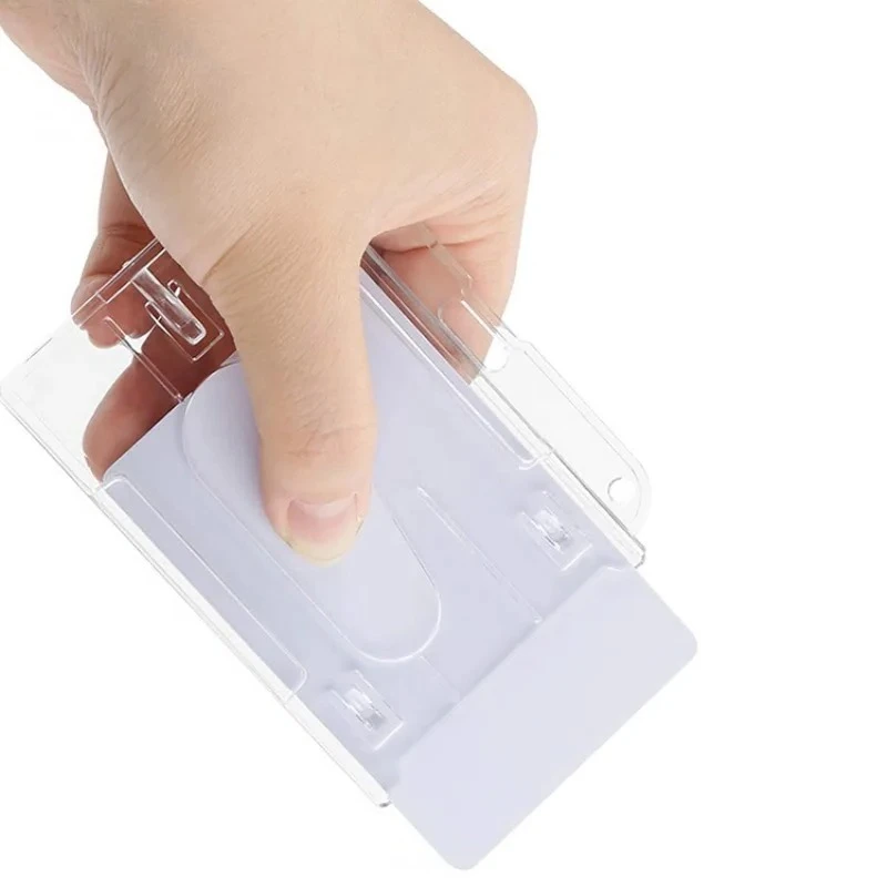 

Крючок для большого пальца, держатель рабочей карты, чехол для значка, горизонтальный вертикальный органайзер для двух карт, значок, чехол для разрешения на работу, катушка