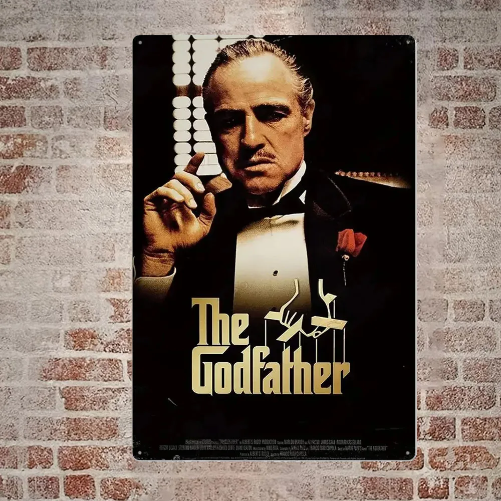 Klassische Gangster-Film-Metallschilder |   Vintage-Filmplakate und Blechschilder |   Wandkunst-Dekor für Zuhause, Café, Club |   20x30cm