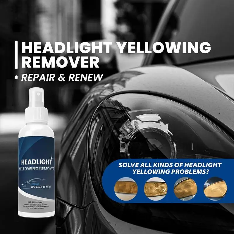 Head Light Cleaner For Cars Liquid For Headlight Polish And Repair Restore And Repair Dull Yellow Headlights Remove Scratches