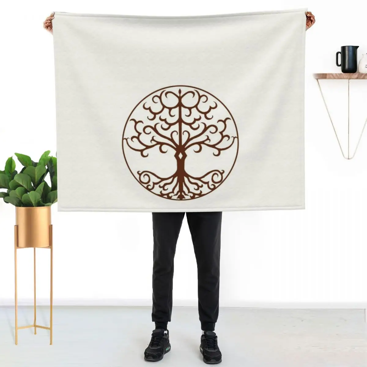 Noxchi Tree of life Throw Blanket Reusable Durable Soft Blanket for All Seasons