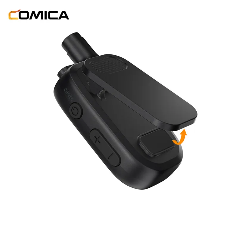 Comica Seekcom M1 Ultra Mini Lavalier Walkie Talkies 22 Channels Portable Two Way Radio with Earpieces for Restaurants
