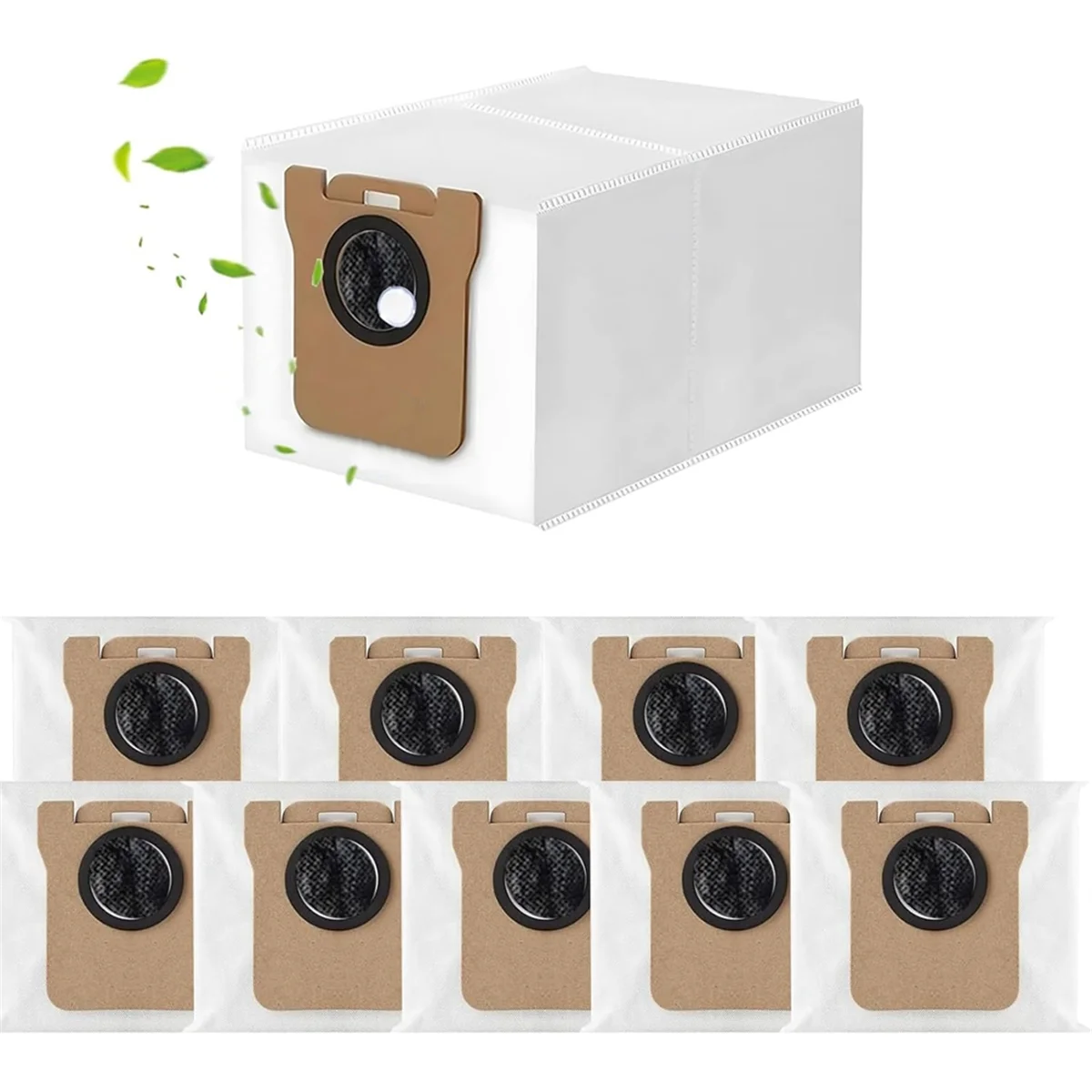 10 Pack Vacuum Bags for Dreame L10s Ultra/L10 Ultra/L20 Ultra S10 Pro Robot Vacuum Cleaners Accessories#A66K