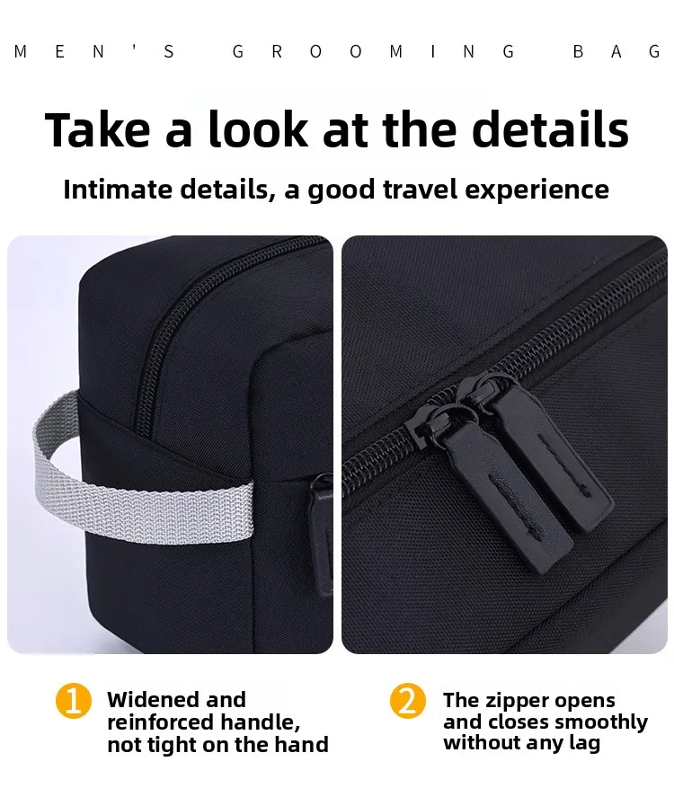 3-in-1 Travel Toiletry Bag for Men Oxford Toiletry Organizer Dopp Kit Water-resistant Shaving Bag Cosmetic Bag Makeup Organizer