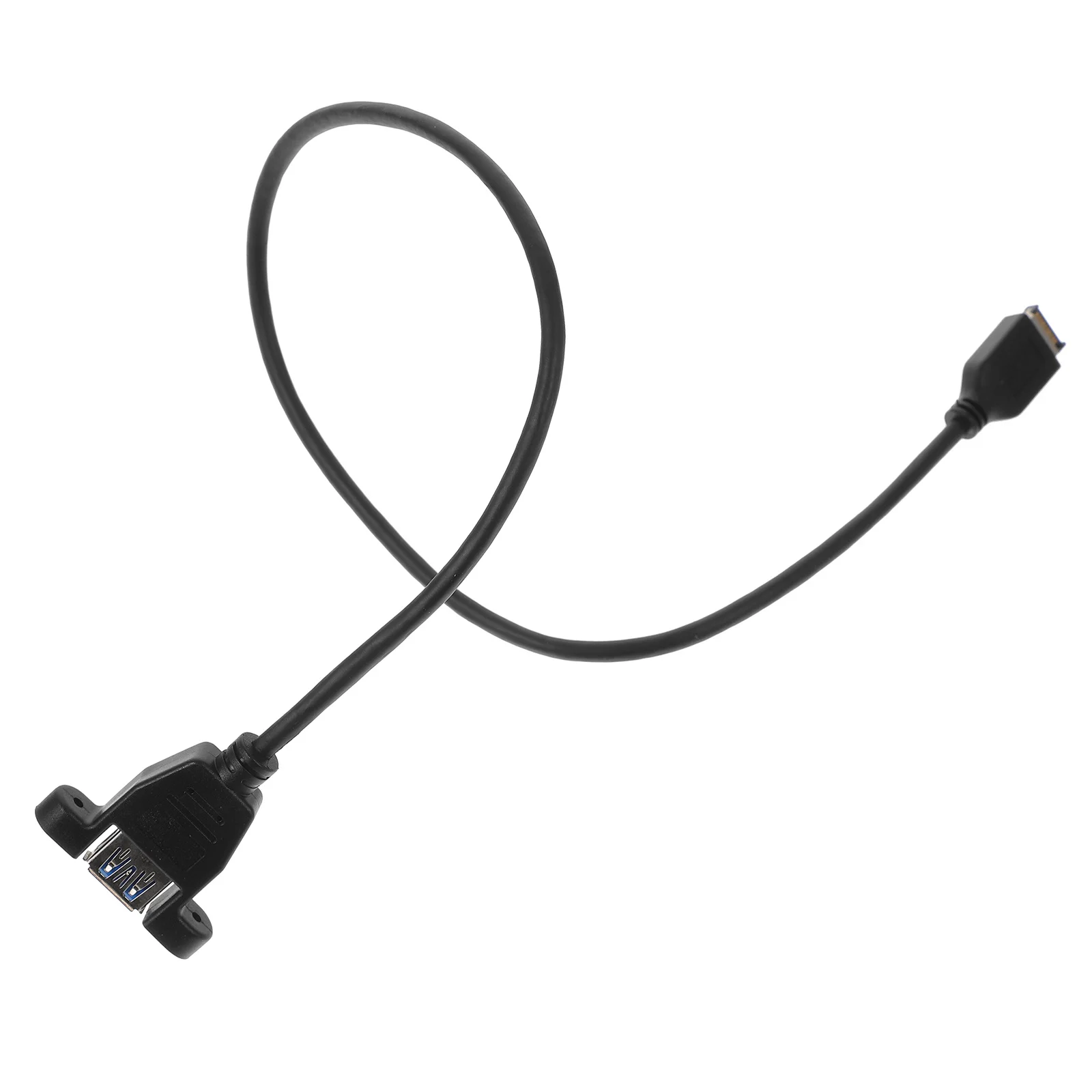 Przedłużacz USB 0.5M E do USB A 3.0 męski, konwerter danych do montażu panelowego w komputerze, adapter wewnętrzny do komputera