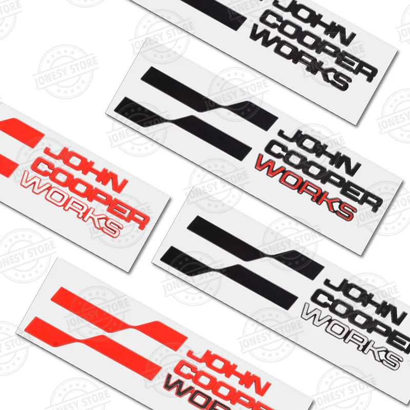 Auto Metal John Cooper Works Logo 3D Badge Lettering Decals Trunk Sticker For MINI Cooper S JCW R56 R57 R58 R59 R60 R61 F56 F57