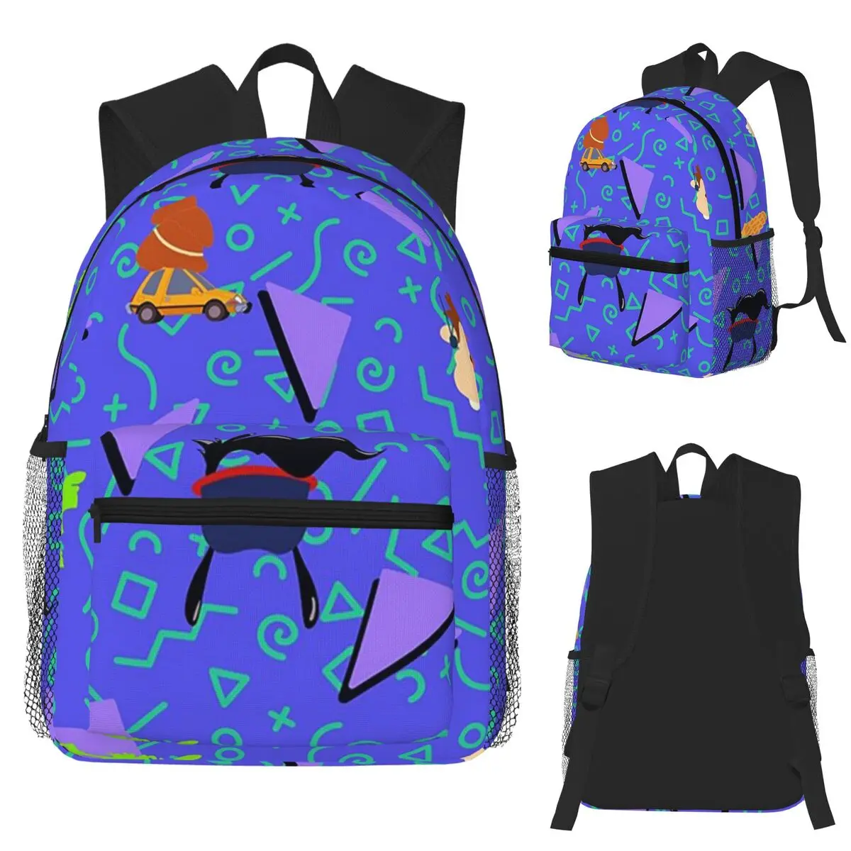 

90's Styled Goofy Movie Student Backpack School Bag Hiking Travel Daypack for Boys Girls Fashion Bookbag Shoulder Bags