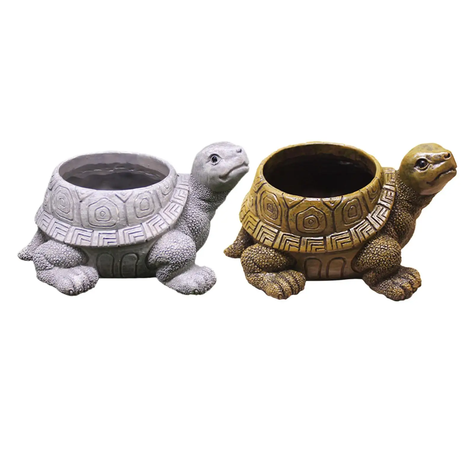 Turtle Planter Pot Creative Tabletop Ornament Flower Pot Flowerpot for Cabinet