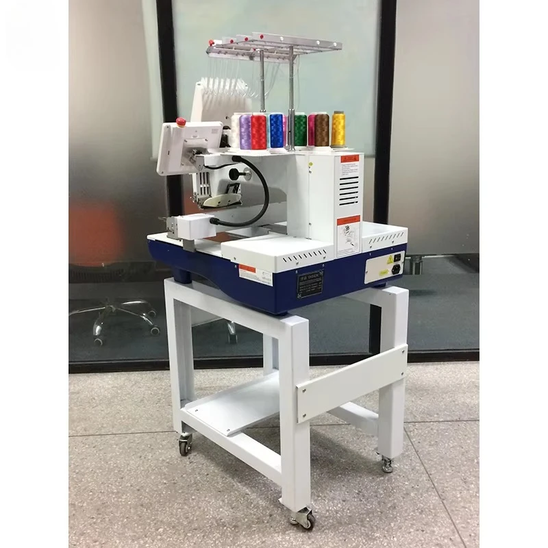 آلة تطريز غطاء رأس واحد مستعملة تجاريًا في الصين لحقائب الأحذية المسطحة