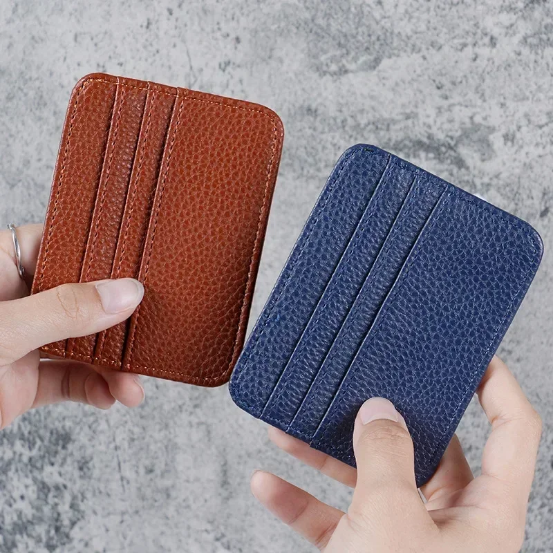 Bank Card Driver's Lisence ID Card Holder Fashion Vintage Slim Minimalist Purse Wallet for Men Women Multi-card Slot Card Bag